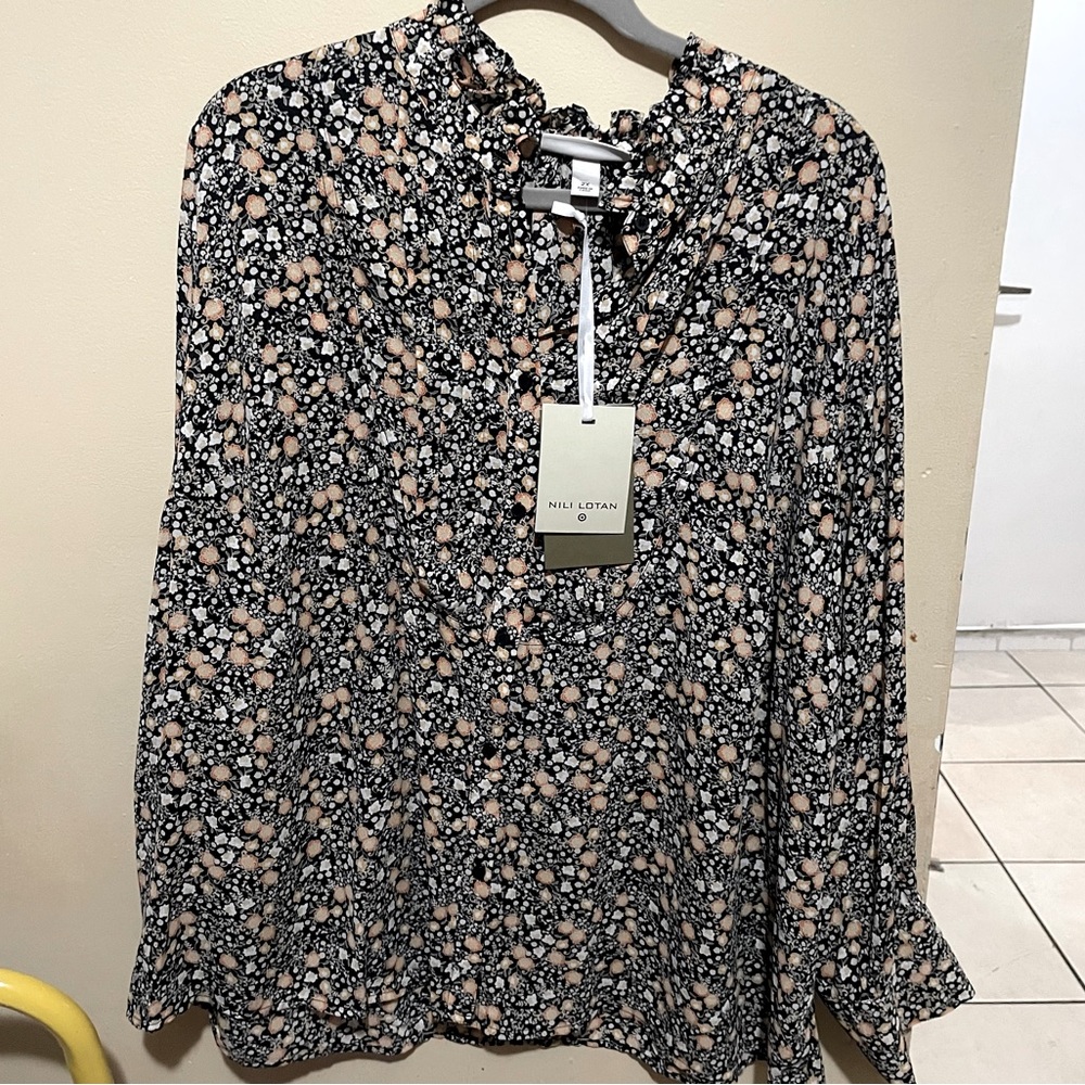BNWT Nili Lotan Liberty Floral Blouse